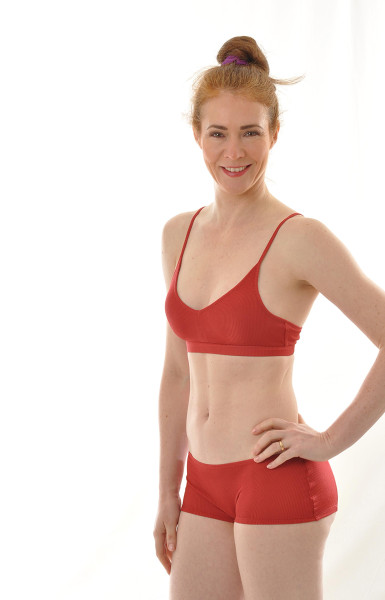 Bustier 100% Bio-Seiden-Ripp